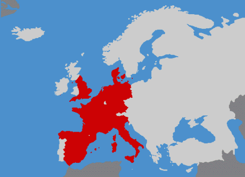 Visited European Countries as of July 2005